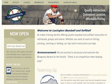 Tablet Screenshot of lexbaseball.com